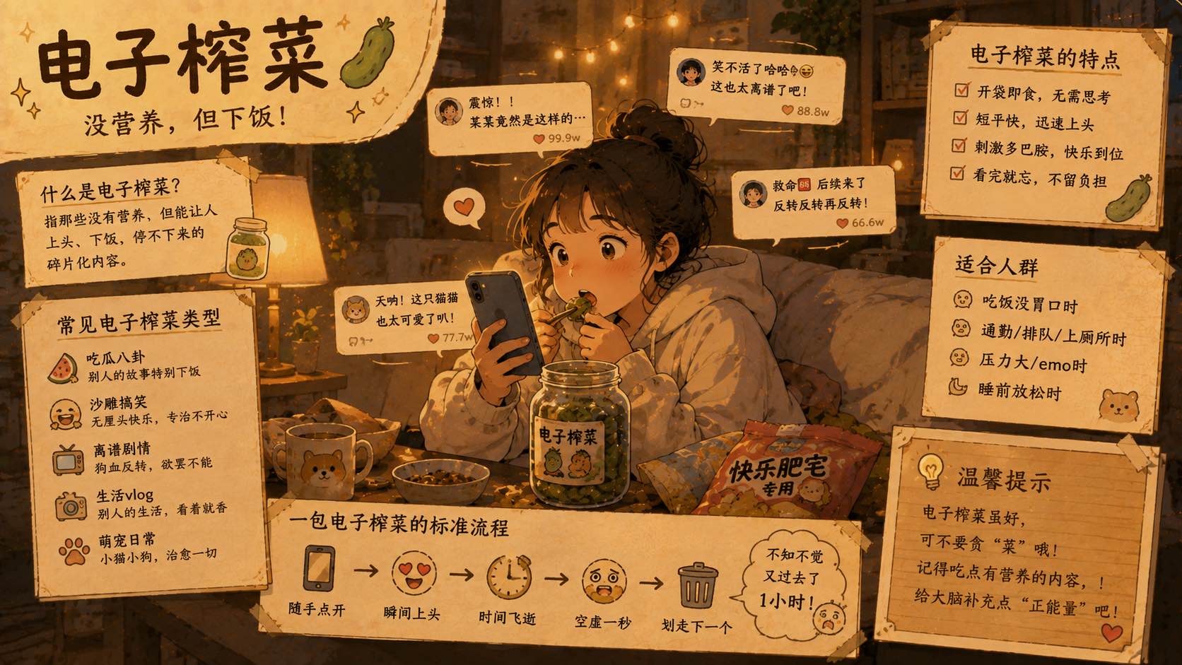 电子榨菜是什么意思