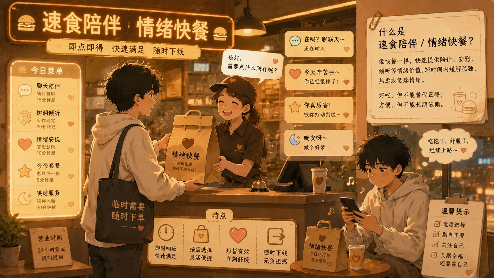 速食陪伴 / 情绪快餐