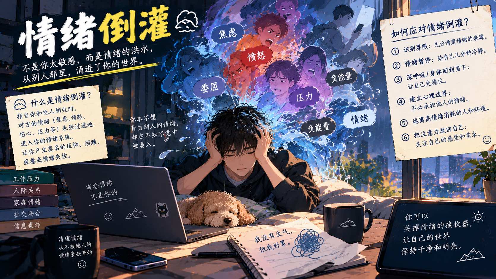 情绪倒灌是什么意思？为什么别人的情绪会变成你的负担？