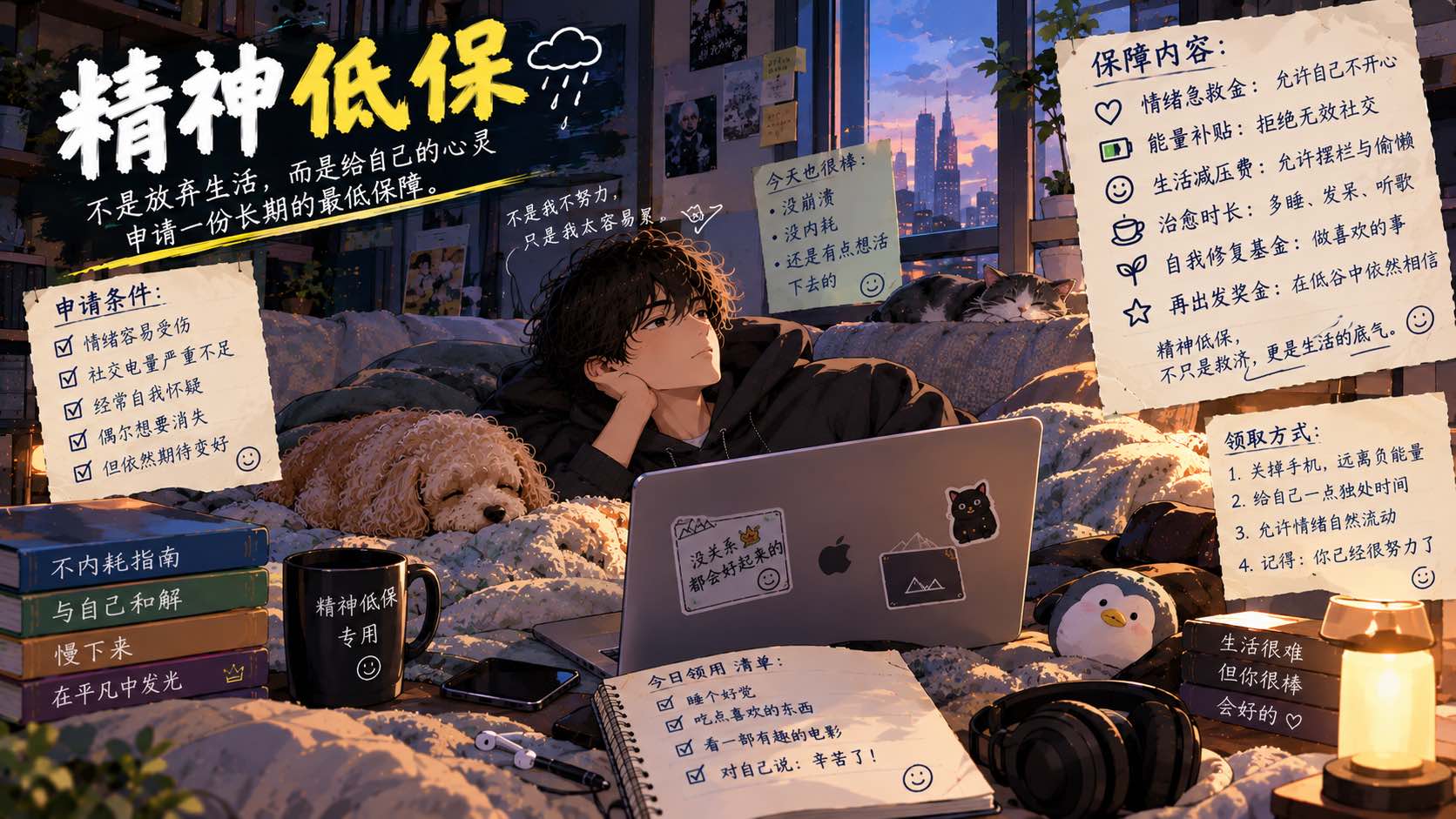 精神低保：生活不太够用时，给自己留一点精神补贴